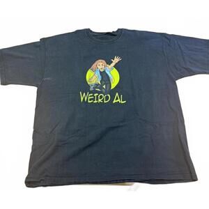 Weird Al Yankovic Graphic Tee Black Comedy Music Shirt Vintage Large